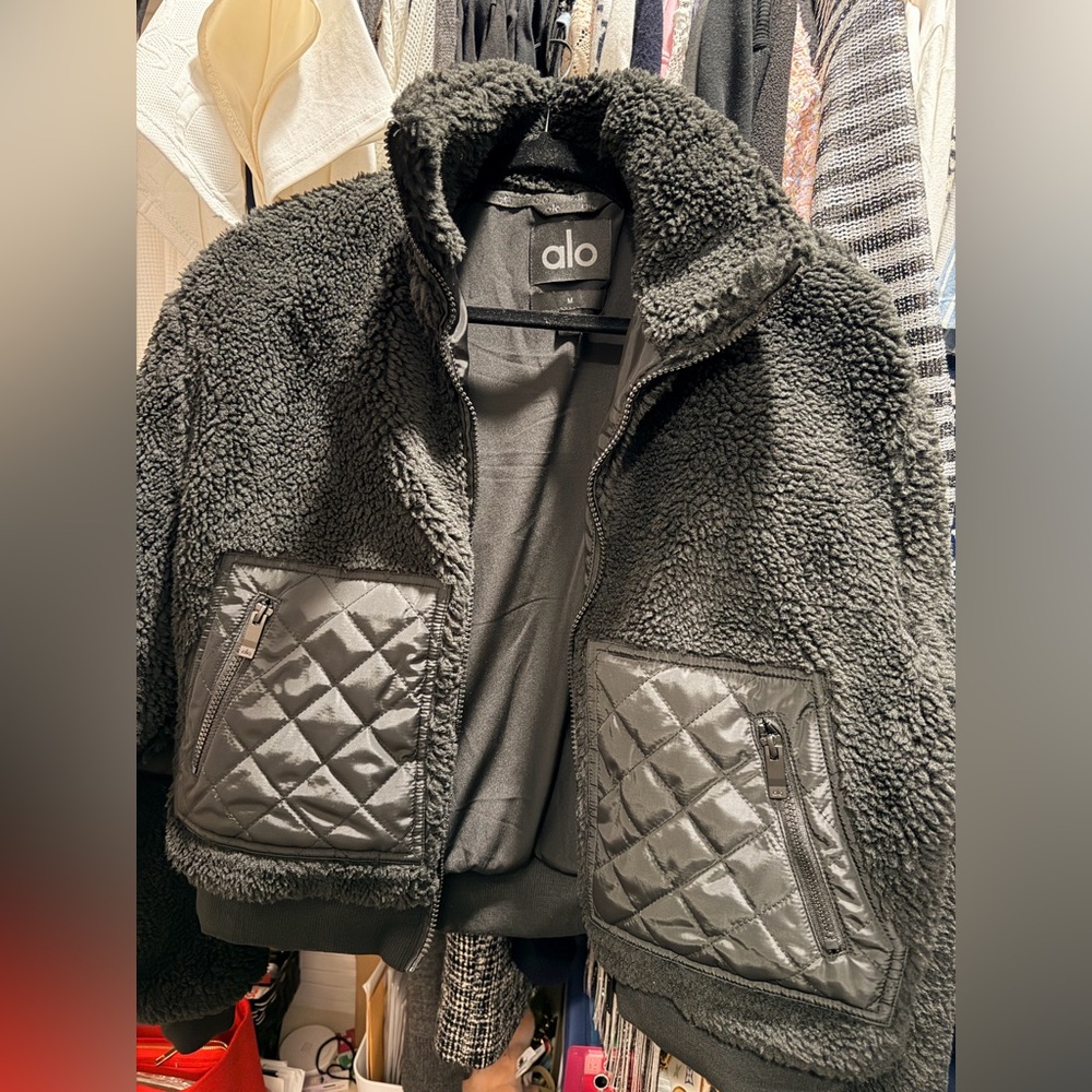 ALO Yoga Black Sherpa Jacket